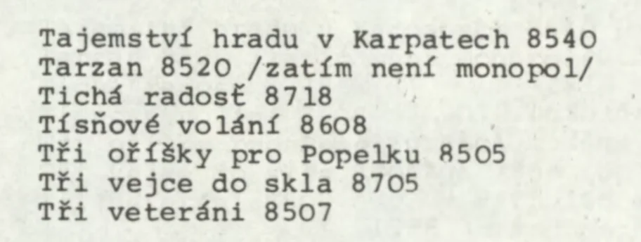 Záhada kazety 8520
