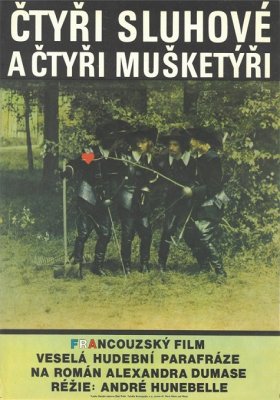 Plakát: Čtyři sluhové a čtyři mušketýři
