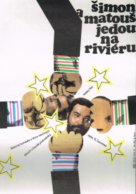 Plakát: Šimon a Matouš jedou na Riviéru