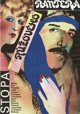 Plakát: Stopa Růžového pantera