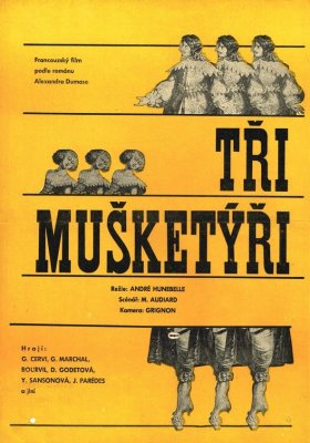 Plakát: Tři mušketýři