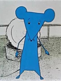 Plakát: Modrá myška