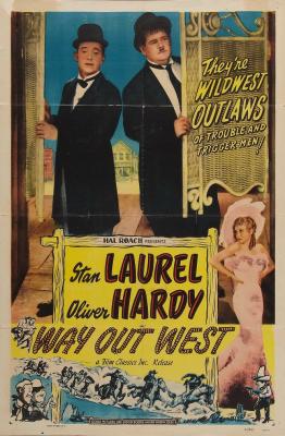 Plakát: Laurel a Hardy na divokém západě