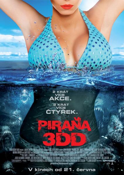 Plakát: Piraňa 3DD
