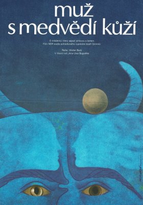 Plakát: Muž s medvědí kůží