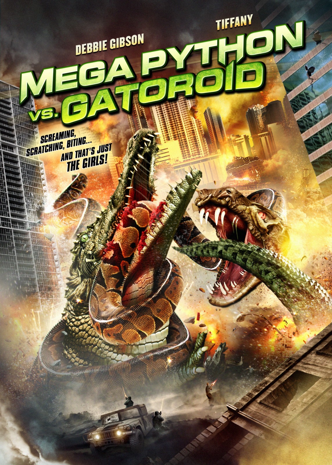 Plakát: Obří krajta vs. aligátor