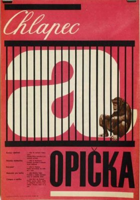 Plakát: Chlapec a opička