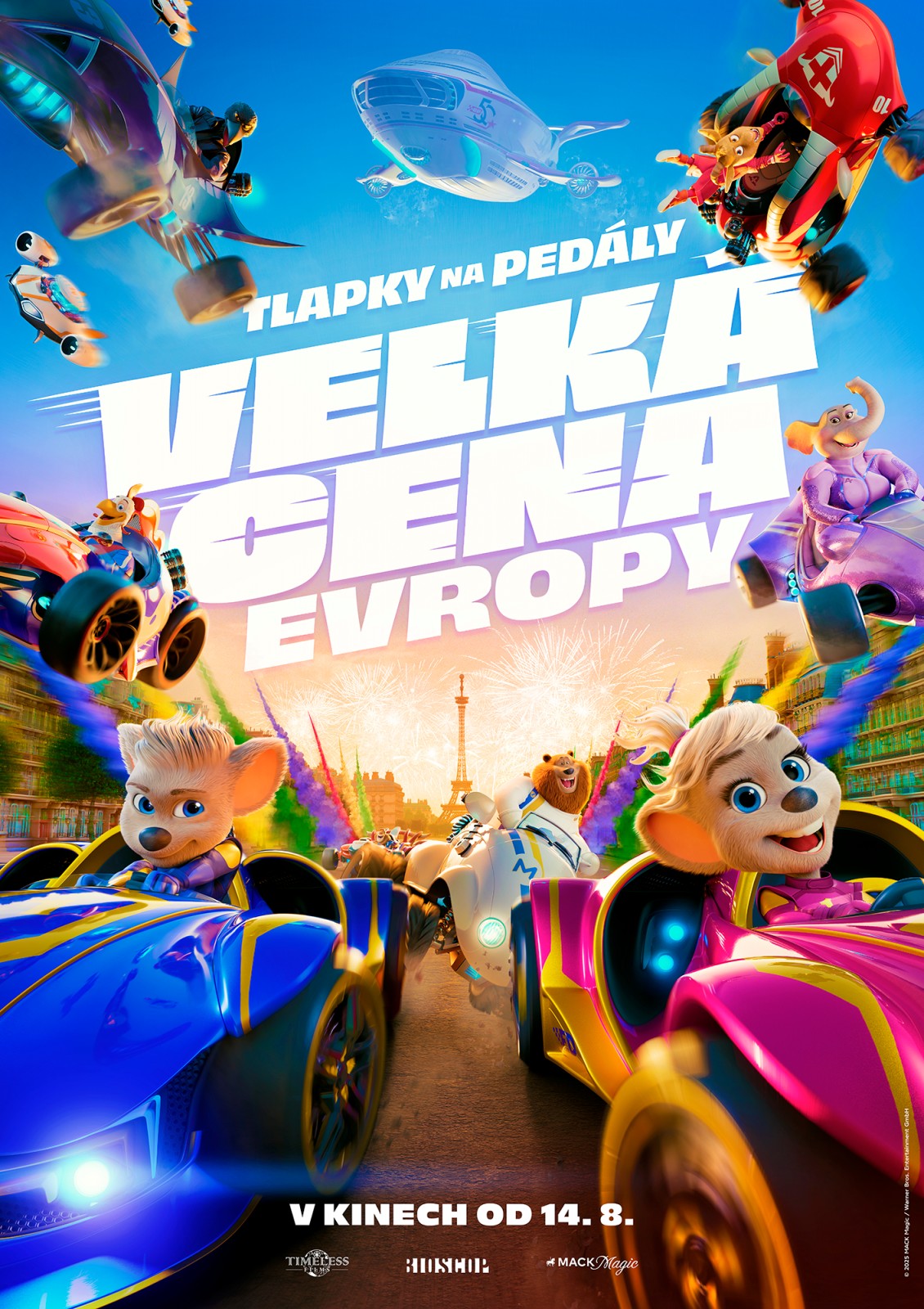 Plakát: Tlapky na pedály: Velká cena Evropy