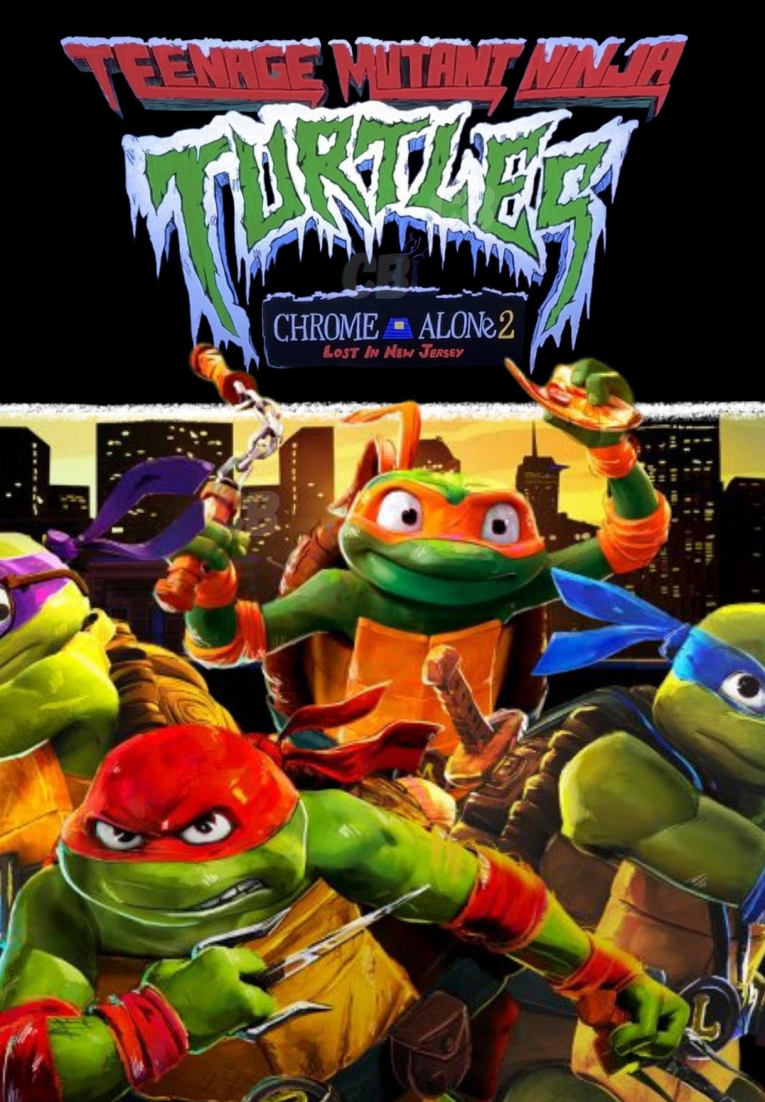 Plakát: Želvy Ninja: Sám chroma 2 – Ztraceni v New Jersey