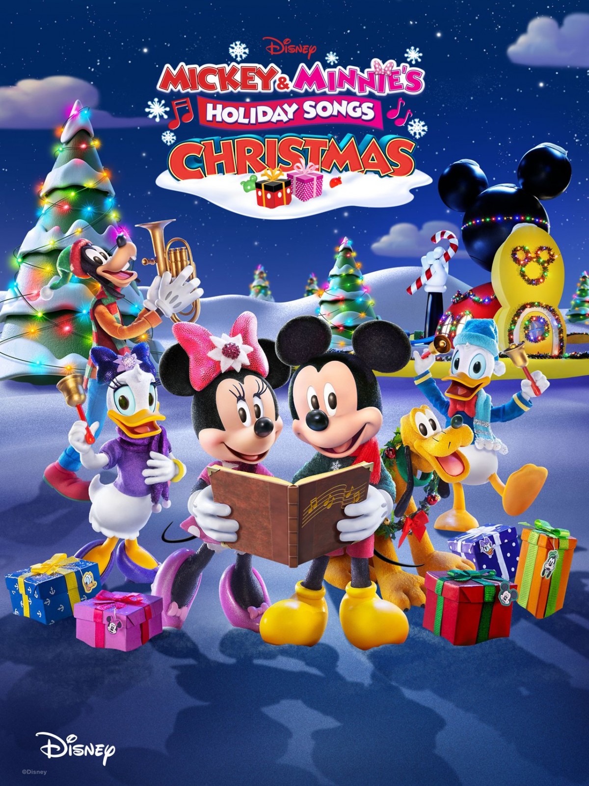 Plakát: Zpíváme s Mickeym a Minnie: Vánoční melodie