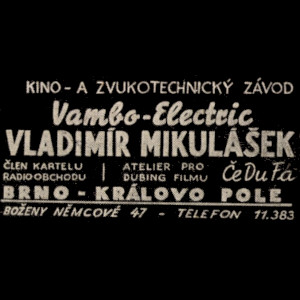 Logo: Kino a zvukotechnický závod Vladimír Mikulášek